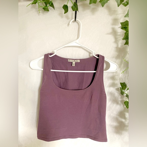 Purple basic crop top - Picture 1 of 4